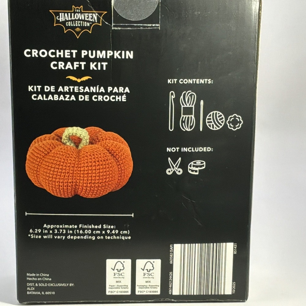 3 Crochet Kits‎  Avocado Cupcake Pumpkin 1 Unopened 2 Open But Complete